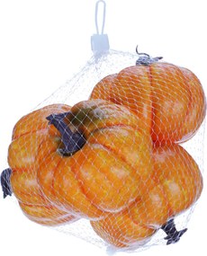 Jesenná dekorácia Súprava plastových tekvíc 10 x 7 cm, 4 ks