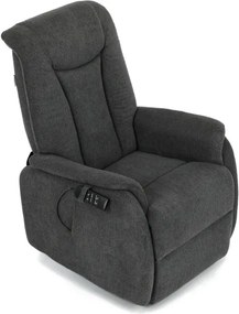 Polohovacie kreslo sivé, elektrické TV-L8963 GREY2