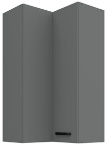 Horná rohová kuchynská skrinka Nesia 60x60 GN-108 2F (90°) (korpus: antracit + front: antracit). Vlastná spoľahlivá doprava až k Vám domov. 1134787