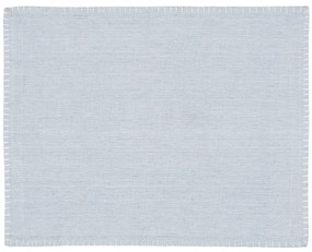 IB LAURSEN Bavlnené prestieranie Dusty Blue/ White