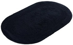 Kúpeľňový koberček Javo Cotton čierny ovál