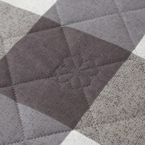 Letná prikrývka CUBE 140x200 cm, sivo-biela