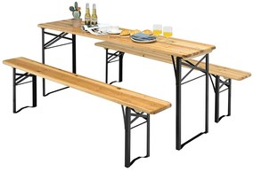 Drevený pivný stôl 3-dielny