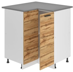 Kuchynská skrinka Belini Premium Full Version spodná rohová 90 cm dub wotan s pracovnou doskou