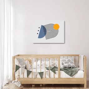 Sklenený obraz - Minimalistická abstrakcia N⁰2 (70x50 cm)