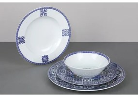 24-dielna jedálenská súprava, modrá, porcelán