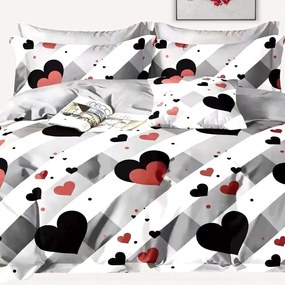 Bavlnené obliečky Homa TELIAN HEARTS 7-dielna sada 140x200 cm