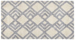 Bavlnený koberec 80 x 150 cm béžová/sivá NEVSEHIR Beliani