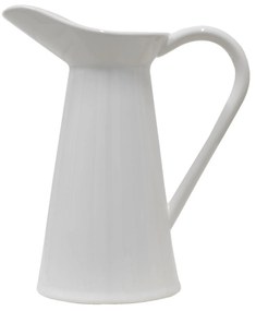 Biely keramický retro džbán - 23*13*25 cm