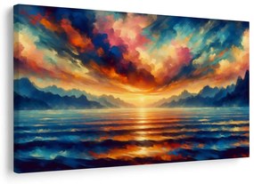 Obraz západ slnka nad oceánom