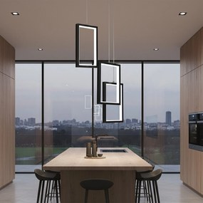 Toolight Toolight, LED závesné osvetlenie 18W, 3000K, 1500lm, LHJ087-3CP, čierna, OSW-50062