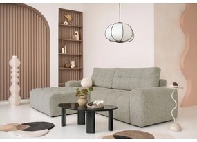 Svetlohnedá rozkladacia modulárna rohová pohovka s úložným priestorom (ľavý roh) Lulu – Miuform