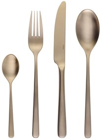 Príborový set 16 ks – Salamanca PVD Champagne matný - 130875