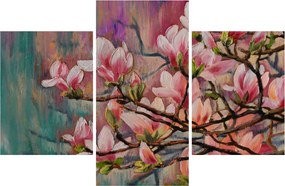 Obraz - Olejomaľba, Rozkvitnutá sakura (90x60 cm)