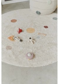 Béžový bavlnený detský hrací koberec ø150 cm Solar System – Lorena Canals