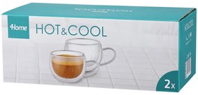 4Home Termo pohár na cappuccino Hot&Cool 270 ml, 2 ks