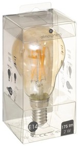 LED žiarovka Amber Straight 2W E14 teplá bílá
