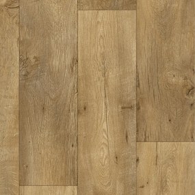Beauflor, PVC podlaha - lino Texalino Supreme 7801 Valley Oak, na mieru, šíře 5m, hnedá, filc, chodba / predsieň