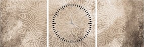 Obraz - Mandala (s hodinami) (90x30 cm)