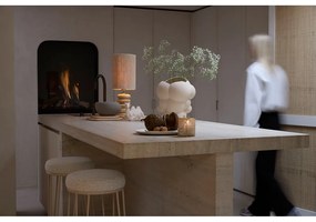 Krémovobiela čalúnená barová stolička (výška sedadla 73 cm) Alice – Light &amp; Living