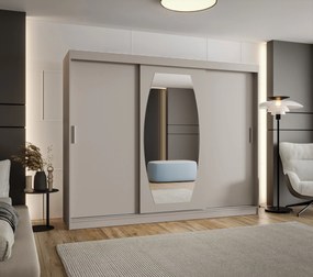 Šatníková skriňa 250 cm Rosaria (kašmír). Vlastná spoľahlivá doprava až k Vám domov. 1126311