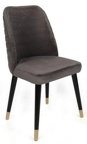 Súprava jedálenských stoličiek Hugo Anthracite and Black, 2 ks