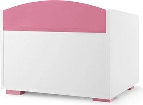 Detský kontajner na hračky PABIS ružový/biely