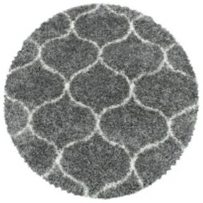 Ayyildiz koberce Kusový koberec Salsa Shaggy 3201 grey kruh - 80x80 (priemer) kruh cm