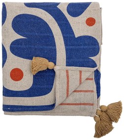 Modrá deka 130x160 cm Eviaya – Bloomingville