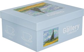 Porcelánová šálka s podšálkou Van Gogh Wheat Field 270 ml sada 2ks