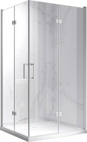 BPS-koupelny Obdĺžnikový sprchovací kút HYD-OK12B 100x80 biela/transparent - bez vaničky