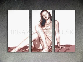 Ručne maľovaný POP Art obraz Kate Moss 60x40 cm