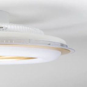 Brilagi - LED Stmievateľné svietidlo s ventilátorom RONDA LED/48W/230V zlatá + DO