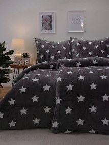 Francúzske obliečky mikroplyš Exclusive – Stars grey