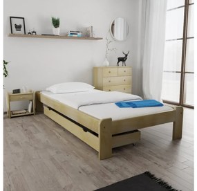 Posteľ Ada 90 x 200 cm, borovica Rošt: S latkovým roštom, Matrac: Matrac Somnia 18 cm