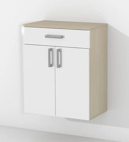 Nabytekmorava Kúpeľňová skrinka K24 farba korpusu: Dub sonoma tmavý, farba dvierok: Dub sonoma tmavý