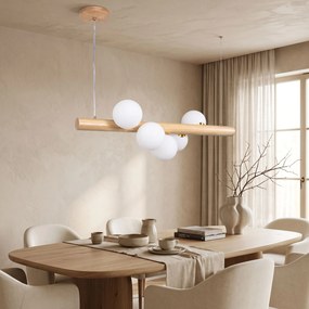 Toolight Toolight, závesné stropné svietidlo 80cm, 5xG9, APP1906-5CP, hnedá, OSW-66579