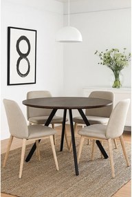 Okrúhly jedálenský stôl v dekore orecha ø 120 cm Rivo – Bonami Essentials