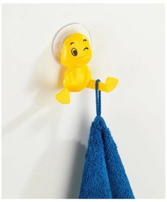 Žltý nástenný háčik Wenko Duck
