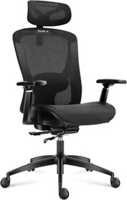 Ergonomická stolička Combat 7.3 Black Mesh