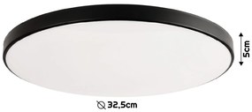 ECOLIGHT LED stropné svietidlo 32W 2v1 biela / čierna