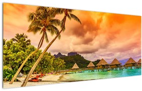 Obraz - Ostrov Bora Bora (120x50 cm)