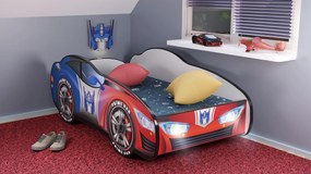 TOP BEDS Detská auto posteľ Racing Car Hero - Prime Car LED 140cm x 70cm - 5cm