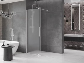 Mexen Velar, sprchová zástena s posuvnými dverami Walk-in 150 x 200 cm, 8mm sklo námraza, chrómová, 871-150-000-33-01