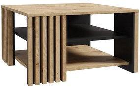 Konferenčný stolík 80x80 Zaandam dub artisan/čierna
