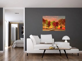 Obraz - Farebné stromy (90x60 cm)