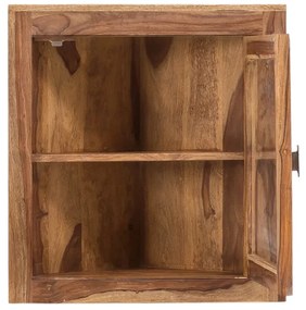 furniture-nabytek.cz - Masivní nástěnná skříňka do koupelny Lagos z palisandru, lakovaná, hnědá – 60×32×65 cm