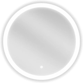 Mexen Oro, okrúhle LED podsvietené kúpeľňové zrkadlo 60 cm, 6000K, vykurovacia podložka proti zahmlievaniu, 9824-060-060-611-00