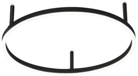 Ideal Lux - LED stropné svietidlo ORACLE SLIM LED/29W/230V 2700K priemer 50 cm čierne