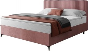 Dizajnová čalúnená posteľ NOEMI, cappuccino (tilia17/manila21)